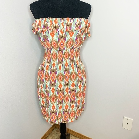 579 Sleeveless Multi-Color Dress - Picture 1 of 7